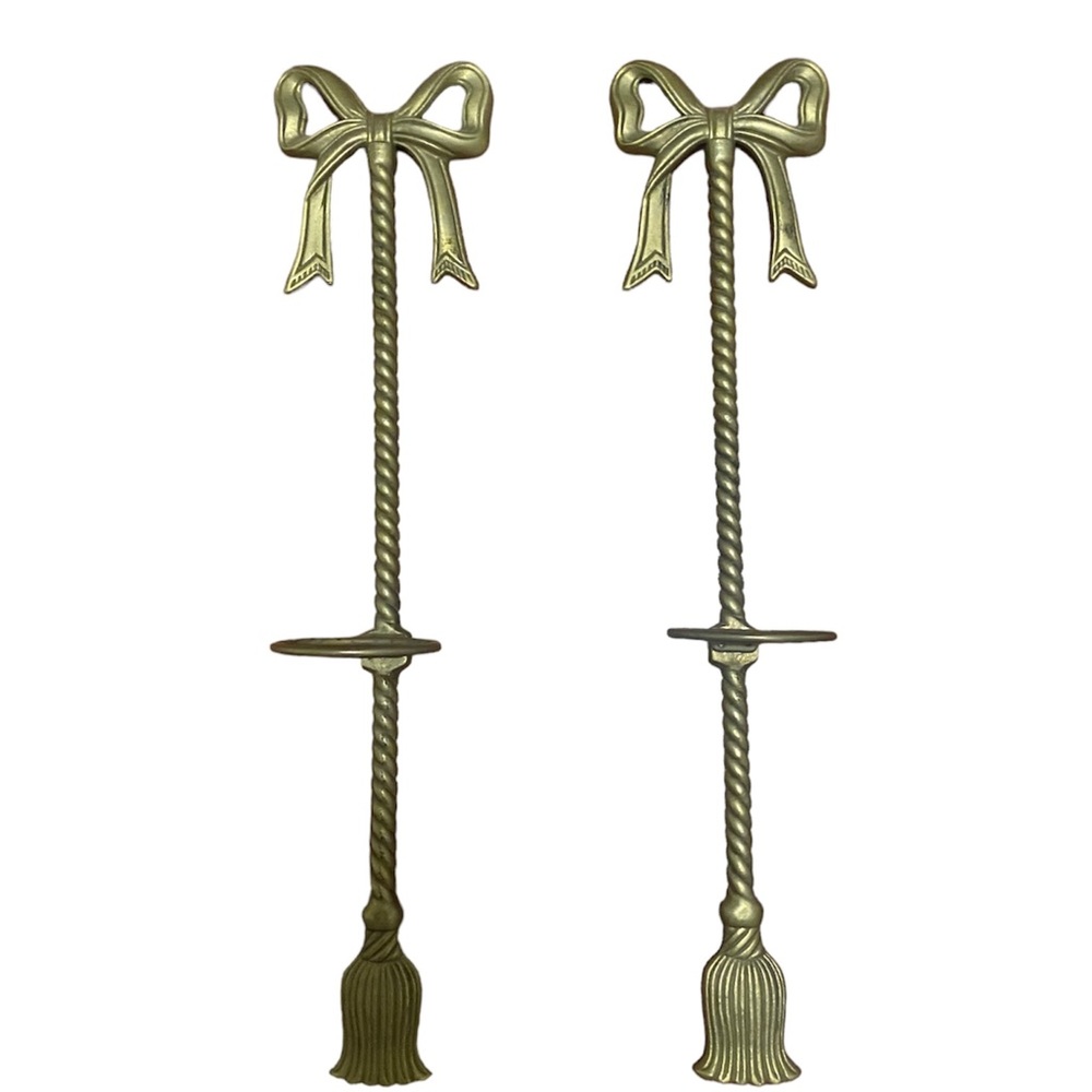 Brass sconces